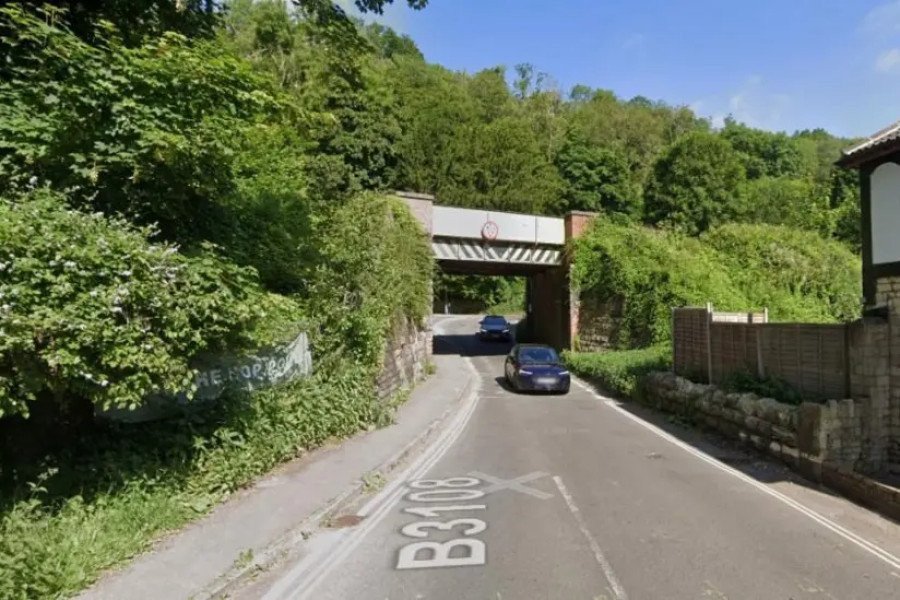 Road closed while authorities respond to gas leak