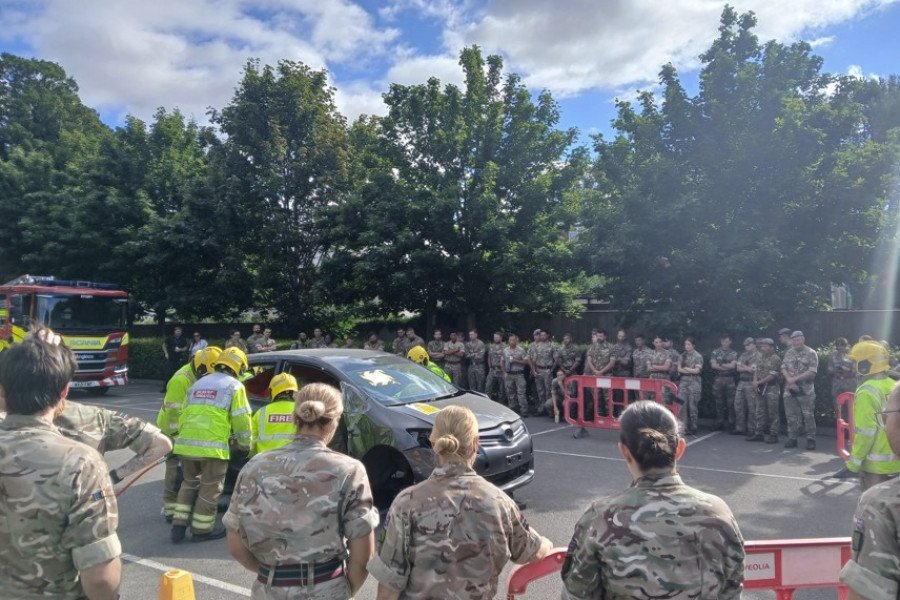 Army personnel receive hard hitting drink drive presentation