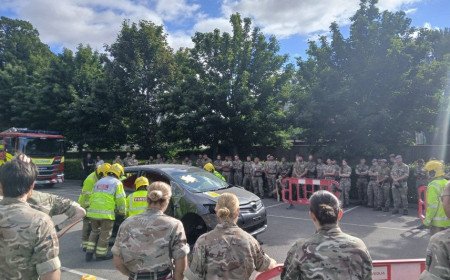 Army personnel receive hard hitting drink drive presentation