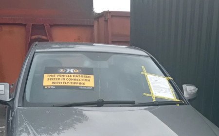 Fly-tippers vehicle seized and set for public display before being crushed