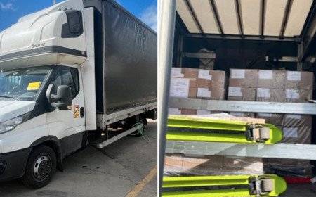 Wiltshire DVSA check stops van overloaded by nearly two tonnes