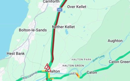 M6 crash near Lancaster causes major delays for drivers